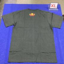 SR10C3. デザインTシャツ XLサイズ　墨黒　RED BULL レッドブル 半袖 プリントTシャツ_画像7