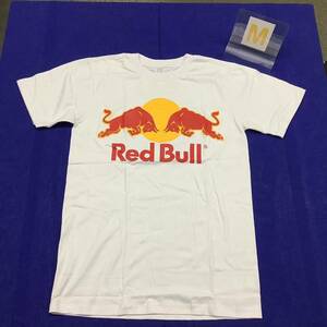 SR10A3. デザインTシャツ　Mサイズ　白　Red Bull レッドブル　プリント Tシャツ