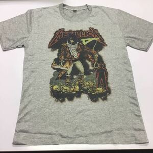 SR4C4. 両面プリントバンドデザイン半袖Tシャツ Lサイズ メタリカ METALLICA ①