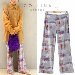 美品 4万 コリーナストラーダ COLLINA STRADA ジャーナルスタンダード取扱 ベロア パンツ M レディース