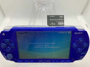 美品　PSP1000ブルー　すぐ遊べるセット　SONY ソニー プレイステーションポータブル 