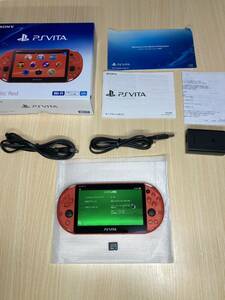 美品　PSVITA2000ネオンオレンジ　付属品完備　メモリーカード16GB付き　SONY ソニー PlayStation Vita 