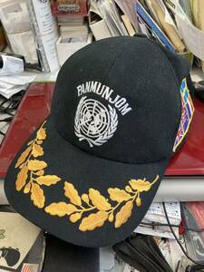 韓国　コリア　板門店 PAN MUN JOM 帽子 キャップ 北朝鮮 パンムンジョン ミリタリー DMZ JSA　共同警備区域　ツアー土産
