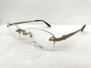 B13 新品 眼鏡 メガネフレーム JAGUAR 19ｇTitanium 53□19-138 フチなし ツーポイント シンプル メンズ 男性 レディース 女性