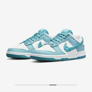 新品 Men’s 27.0 cm Women’s 27.5 cm Nike WMNS Dunk Low ESS Blue Paisley ナイキ ウィメンズ ダンク ロー ブルーペイズリー DH4401-101