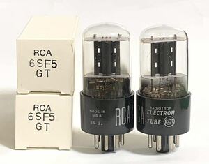6SF5GT/RCA ブラックプレート同一ロット2本セット　