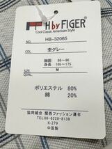 (送料無料)新品未使用品 H by FIGER エイチバイフィガー メンズ 半袖ポロシャツ ☆サイズM胸囲88〜96身長165〜175☆カラー 杢グレー_画像7