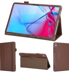 y011510fm wisers Lenovo Tab P 11 5G LET01 専用 タブレットケース ブラウン 11インチ 対応 タッチペン 保護フィルム 付き 