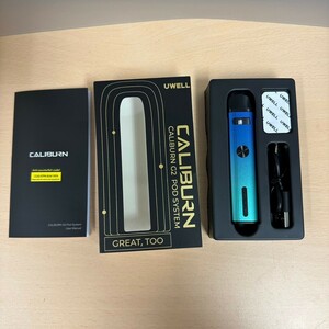 y091112m 電子タバコキット Uwell Caliburn G2 Kit 2ml 18W 750mAh 電子たばこセット グラデーションブルー)