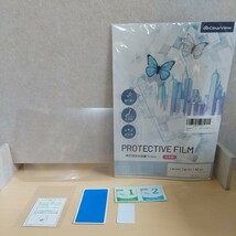 y010901fm ClearView (クリアビュー) Lenovo Tab P11 5G au 11インチ 用 マット 反射低減 液晶 保護 フィルム 気泡レス_画像4