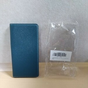 y010913fm AQUOS R5G ケースカード収納 スタンド機能 ターコイズ