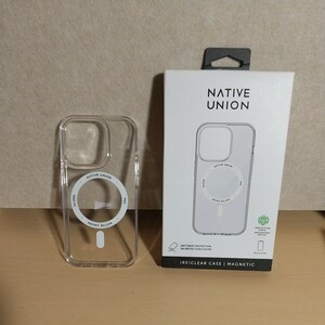 y011203fm Native Union (Re) Clear Case 透明 黄変防止 マグセーフ対応 内蔵マグネット付き iPhone 15 Pro 用