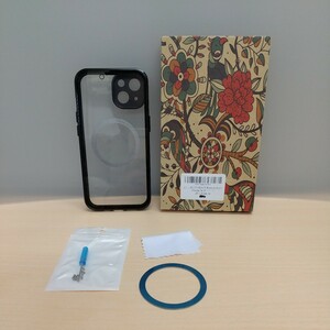 y012615fm iPhone 14 用 ケース ネジ固定式 360°全面保護 一体型 レンズ保護 MagSafe 対応 プライバシ一 保護 磁気吸着 アルミバンパー