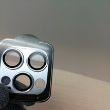 y013124fm AUNEOS カメラフィルム iPhone 15 Pro / iPhone 15 Pro Max 用 カメラ レンズカバーアルミ合金＋強化ガラス製 キズ防止 耐衝撃_画像5