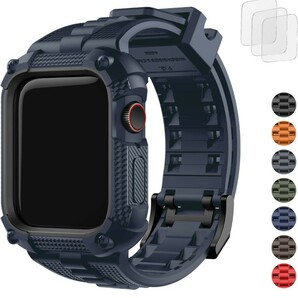 y011927fm iWatch シリーズ 8 / 7 / 6 / 5 / 4 /SE / SE 2 対応 40mm 一体型 ベルト コンパチブル 衝撃吸収 レッド