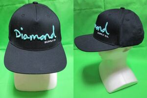 ダイヤモンドサプライ　Diamond　SUPPLY 　ロゴ　帽子　キャップ　黒　1998
