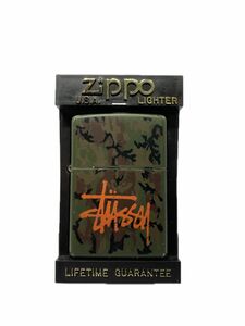 【中古品】 STUSSY ZIPPO ステューシー ジッポー カモフラ 迷彩 