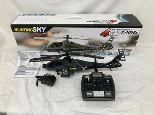 HUNTING SKY R/C Helicopter 4ch 2.4GHz ラジコン ヘリコプター 箱付き 通電〇【CAAH1017】