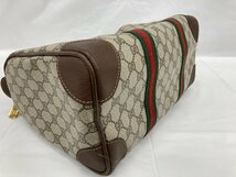 GUCCI グッチ オールドグッチ シェリーライン ボストンバッグ【CAAF8021】_画像4