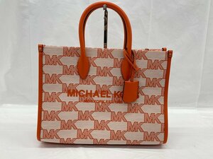 MICHAEL KORS マイケルコース ハンドバッグ MKシグネチャー オレンジ色【CAAF8013】