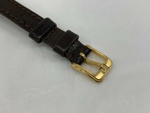 OMEGA オメガ SS/革 デヴィル クォーツ 1387 不動 【CAAN8037】_画像7