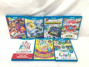 任天堂　Nintendo Wii U ソフト　WiiパーティーU/Wiiスポーツクラブ/スプラトゥーン　他 計7点　おまとめ【CAAP1050】