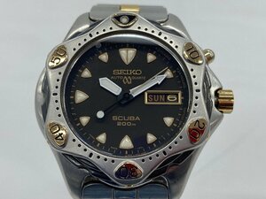 SEIKO セイコー 腕時計 スクーバ 5M23-7A00 オートクォーツ　不動品 【CAAT1052】