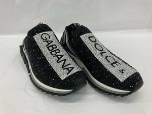 DOLCE&GABBANA ドルチェ&ガッバーナ ラインストーン スニーカー 表記サイズ45 CS1724 AZ325 箱付き【CAAT8031】