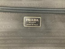 PRADA プラダ　キャリーバッグ　ブラック　鍵・カデナ付き　約35cm×約52cm×約20cm【CAAX2010】_画像6