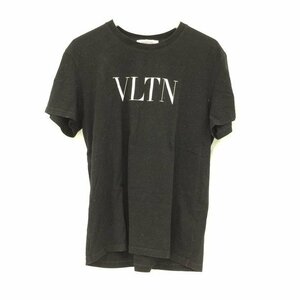 VALENTINO　ヴァレンティノ　ロゴ　半袖Tシャツ　黒　サイズS【BLAV5018】