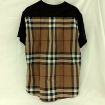 BURBERRY バーバリー 半袖Tシャツ ノバチェック×ブラック サイズXS【CAAK5045】_画像2