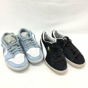 スニーカー　2点おまとめ　NIKE エアジョーダン ローカットスニーカー 28.5 / PUMA スマッシュバック スエードスニーカー 28【CAAO4015】