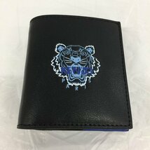 KENZO ケンゾー 財布 黒 トラ レザー 袋付き【CAAT1001】_画像2