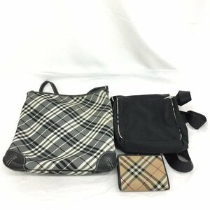 BURBERRY バーバリー ショルダーバッグ・財布 おまとめ 3点【CAAT1026】