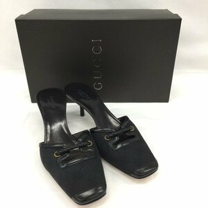 GUCCI グッチ パンプス 黒 110133 表記サイズ36C【CAAV8046】