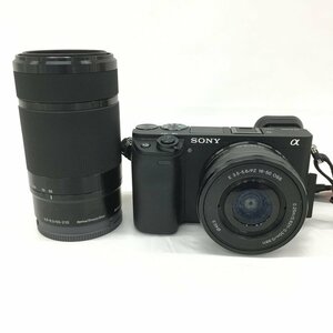 SONY ソニー α6400 ミラーレス 一眼 ww715296 / E 3.5-5.6/PZ 16-50 OSS / E 4.5-6.3/55-210 OSS おまとめ セット【BLBB7025】