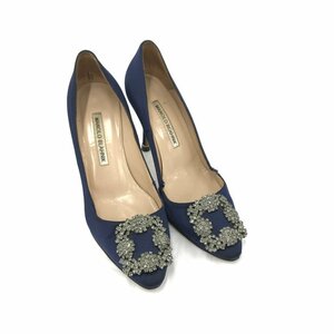 MANOLO BLAHNIK マノロ ブラニク パンプス ビジュー サイズ36 1/2 保存袋付き【BLBC6034】