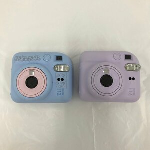 FUJIFILM 富士フイルム instax mini 12 チェキカメラ 2点おまとめ【CAAD6021】