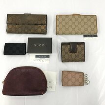 GUCCI グッチ 小物6点まとめ 財布 ポーチ キーケース【CAAG5039】_画像6