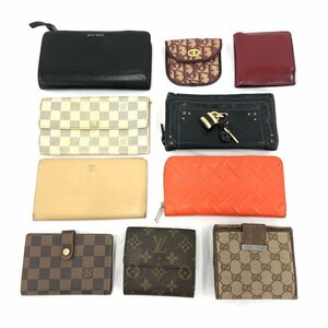 財布１０点まとめ LOUIS VUITTON BOTTEGA VENETA CHANEL Chloe GUCCI 他【CAAI6018】