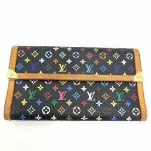 LOUIS VUITTON ルイ・ヴィトン 長財布 モノグラム マルチカラー ポルトトレゾール インターナショナル M92658/TH0095【CAAM6066】