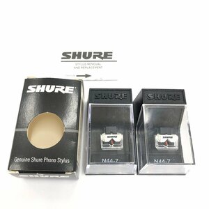 レコード針　SHURE N44-7 　2点おまとめ　【CAAN6001】