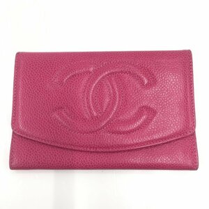 CHANEL シャネル 財布 紫系 ココマーク レザー 4733377【CAAN3063】