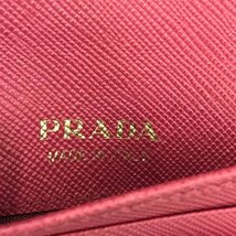 PRADA プラダ 財布 サフィアーノ 紫系 リボン【CAAO2082】_画像8