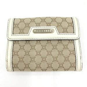 CELINE　セリーヌ　マカダム　キャンバス　Wホック財布　SC-ST-1008【CAAO3084】