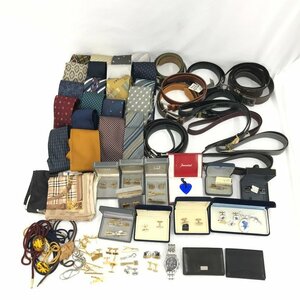 dunhill / GUCCI / Yves Saint Laurent / BURBERRY ほか ネクタイ カフス タイピン ベルト まとめ【CAAQ2029】