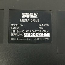 SEGA メガドライブ HAA-2510 本体 通電○【CAAS1060】_画像8