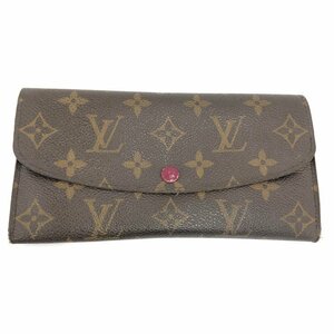 Louis Vuitton　ルイヴィトン　財布　モノグラム　ポルトフォイユ・エミリー　M60136/CA5009　イニシャル入り【CAAS9002】