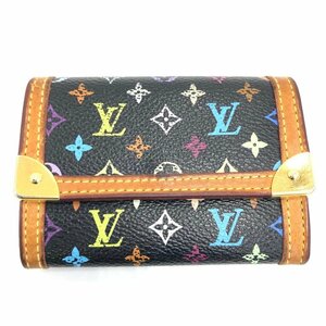 Louis Vuitton　ルイヴィトン　マルチカラー　ノワール　ポルトモネ・プラ　M92656/MI0036【CAAS6090】