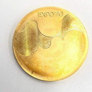 K18　EXPO70　日本万国博覧会記念　金メダル　750刻印　総重量13.4g【CAAX6031】